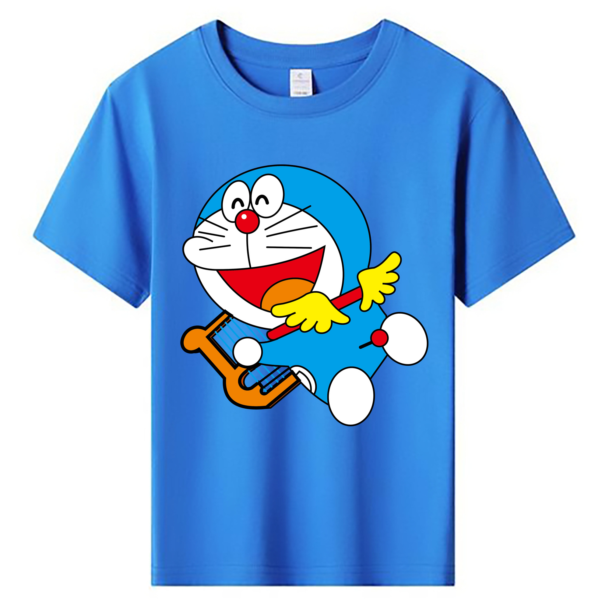 （画像用） ドラえもん Doraemon 綿100％キッズTシャツ（フロントプリント）